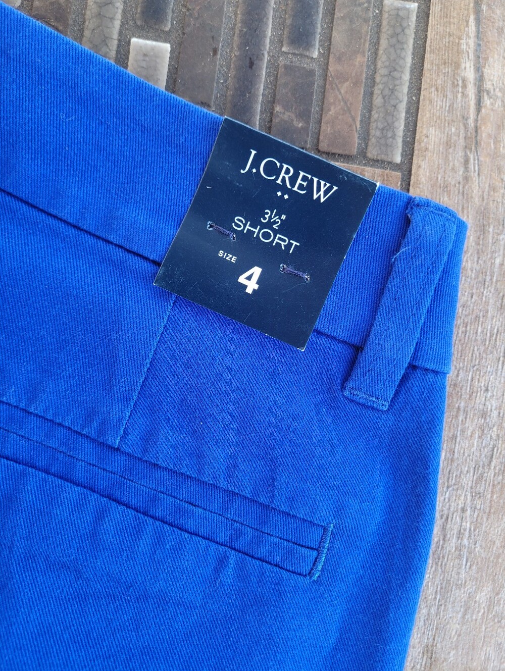 J Crew 3.5in Classic Chino Short Regal Blue Women's Size 4 NWT - Picture 4 of 7